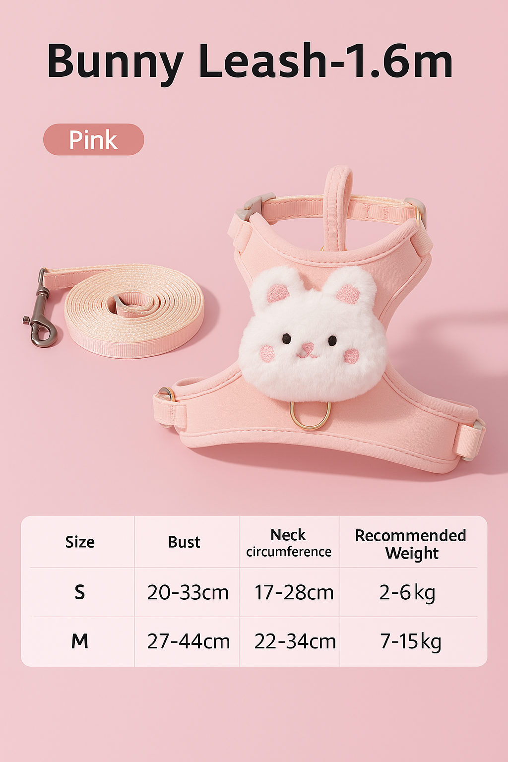 Escape-Proof Cat Harness & Leash Safety Adjustable