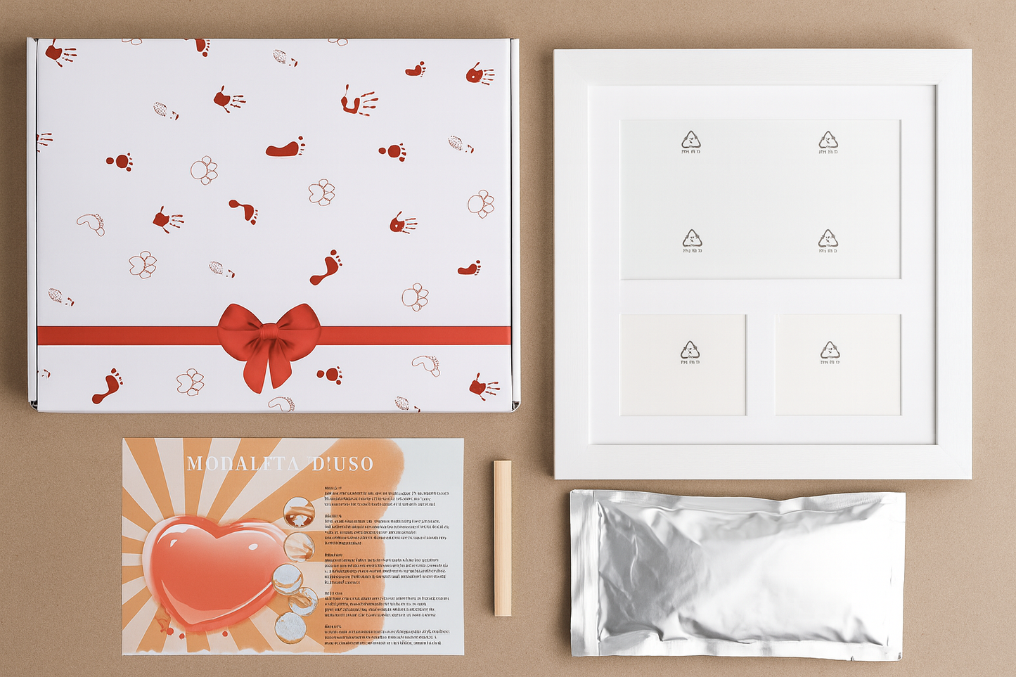 Companion Paws & Photo Frame: Clay Imprint