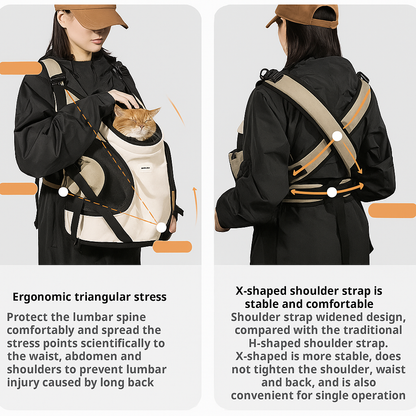 Hi-Dream - Outdoor Pet Carrier Bag Breathable for Small Dogs and Cats