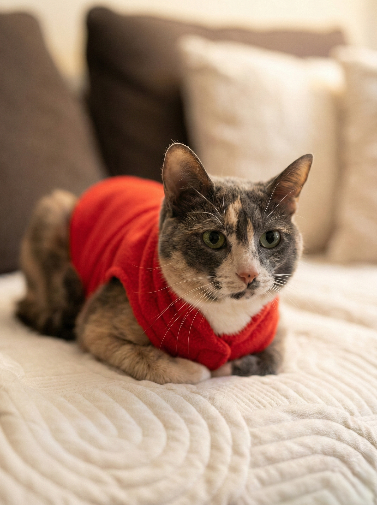 Premium No-Pull Fleece Vest for Small Dogs & Cats - Travel Gear