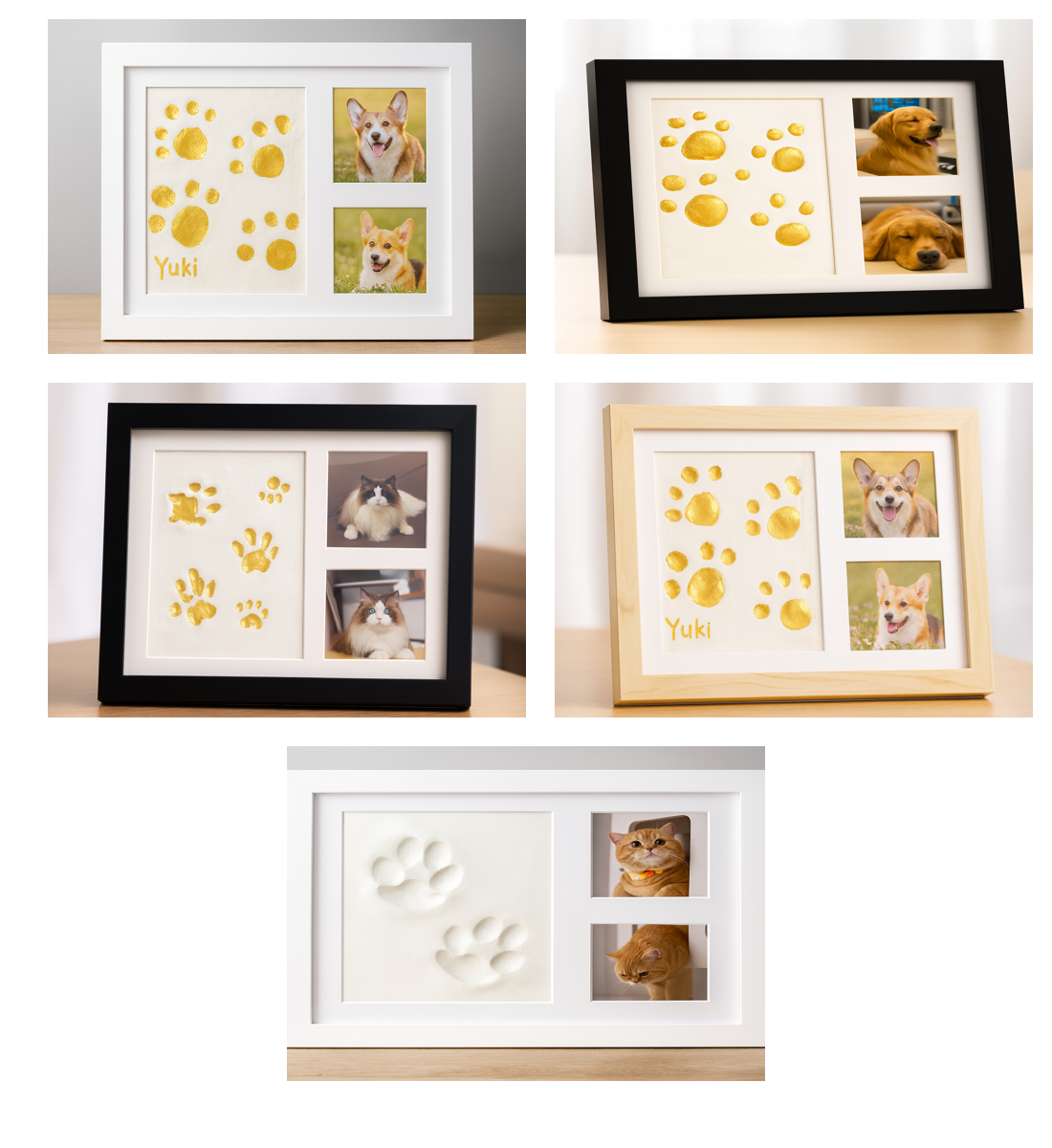 Companion Paws & Photo Frame: Clay Imprint