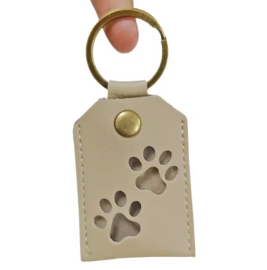 Keychain - Pet hair storage keepsake; Functional and Sentimental
